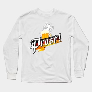 Prost Beer German American Flag Shirt Oktoberfest Men Mug Long Sleeve T-Shirt